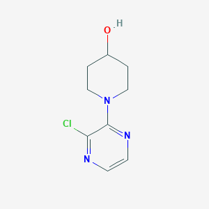 molecular formula C9H12ClN3O B1427879 1-(3-Chloropyrazin-2-yl)piperidin-4-ol CAS No. 1248111-06-9