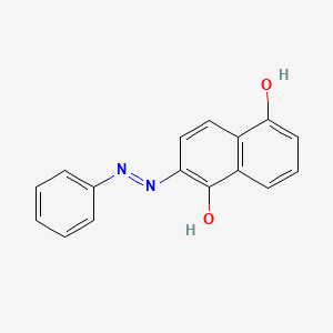 molecular formula C16H12N2O2 B14278796 2-(2-Phenylhydrazinyl)naphthalene-1,5-dione CAS No. 139932-17-5