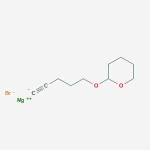 magnesium;2-pent-4-ynoxyoxane;bromide