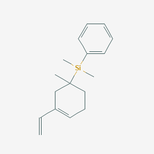 molecular formula C17H24Si B14278824 Silane, (3-ethenyl-1-methyl-3-cyclohexen-1-yl)dimethylphenyl- CAS No. 159692-35-0