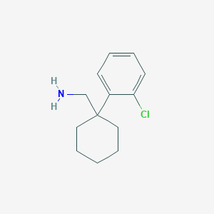 molecular formula C13H18ClN B1427883 [1-(2-Chlorophenyl)cyclohexyl]methanamine CAS No. 933727-15-2
