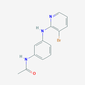 molecular formula C13H12BrN3O B1427887 N-{3-[(3-bromopyridin-2-yl)amino]phenyl}acetamide CAS No. 1293156-74-7
