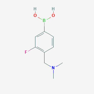 molecular formula C9H13BFNO2 B1427889 4-((二甲氨基)甲基)-3-氟苯硼酸 CAS No. 1334173-89-5