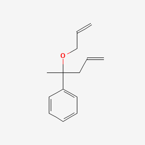 Benzene, [1-methyl-1-(2-propenyloxy)-3-butenyl]-