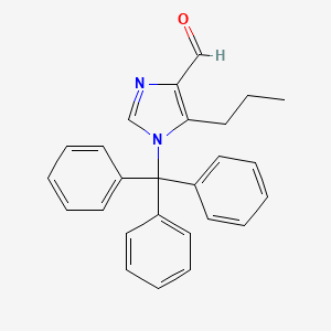 molecular formula C26H24N2O B14278904 1H-Imidazole-4-carboxaldehyde, 5-propyl-1-(triphenylmethyl)- CAS No. 131333-95-4