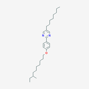 molecular formula C29H46N2O B14278912 2-{4-[(8-Methyldecyl)oxy]phenyl}-5-octylpyrimidine CAS No. 131055-94-2