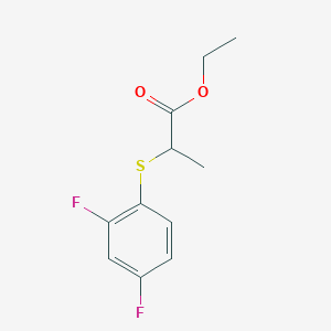 molecular formula C11H12F2O2S B1427893 2-[(2,4-二氟苯基)硫代基]丙酸乙酯 CAS No. 1248140-78-4