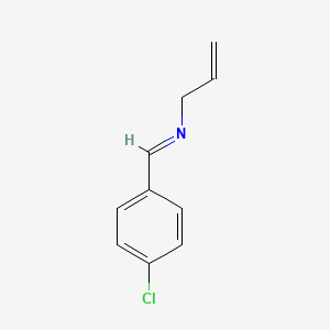 molecular formula C10H10ClN B14278933 2-Propen-1-amine, N-[(4-chlorophenyl)methylene]- CAS No. 131480-14-3