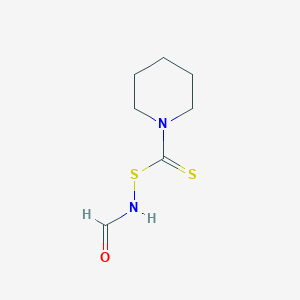 N-[(Piperidine-1-carbothioyl)sulfanyl]formamide