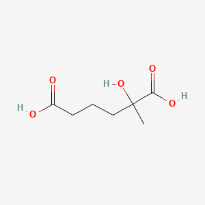 molecular formula C7H12O5 B14278947 2-Hydroxy-2-methylhexanedioic acid CAS No. 128305-67-9