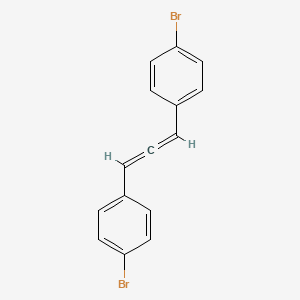 molecular formula C15H10Br2 B14278954 Benzene, 1,1'-(1,2-propadiene-1,3-diyl)bis[4-bromo- CAS No. 144345-78-8