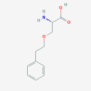 molecular formula C11H15NO3 B14278956 L-Serine, O-(2-phenylethyl)- 