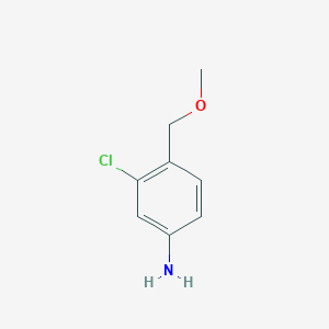 molecular formula C8H10ClNO B1427896 3-氯-4-(甲氧基甲基)苯胺 CAS No. 1249156-97-5