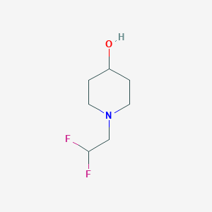 molecular formula C7H13F2NO B1427897 1-(2,2-二氟乙基)哌啶-4-醇 CAS No. 1248029-58-4