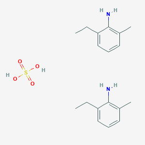 molecular formula C18H28N2O4S B14278989 2-Ethyl-6-methylaniline;sulfuric acid CAS No. 137374-00-6