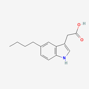 molecular formula C14H17NO2 B14279024 (5-Butyl-1H-indol-3-yl)acetic acid CAS No. 136281-79-3