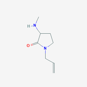 molecular formula C8H14N2O B1427904 3-(甲基氨基)-1-(丙-2-烯-1-基)吡咯烷-2-酮 CAS No. 1249563-32-3