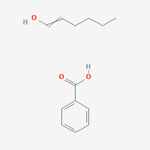 molecular formula C13H18O3 B14279042 Benzoic acid;hex-1-en-1-ol CAS No. 157544-91-7