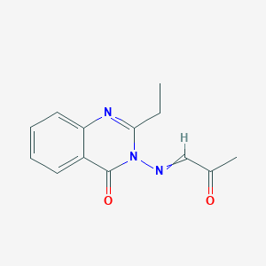 2-Ethyl-3-[(2-oxopropylidene)amino]quinazolin-4(3H)-one