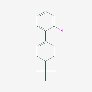 molecular formula C16H21I B14279050 Benzene, 1-[4-(1,1-dimethylethyl)-1-cyclohexen-1-yl]-2-iodo- CAS No. 163394-74-9