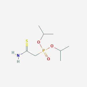 molecular formula C8H18NO3PS B14279072 Dipropan-2-yl (2-amino-2-sulfanylideneethyl)phosphonate CAS No. 132424-73-8