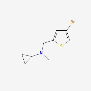 molecular formula C9H12BrNS B1427908 N-[(4-溴噻吩-2-基)甲基]-N-甲基环丙胺 CAS No. 1249861-13-9