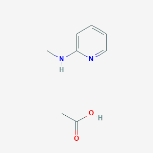 molecular formula C8H12N2O2 B14279087 acetic acid;N-methylpyridin-2-amine CAS No. 139111-13-0