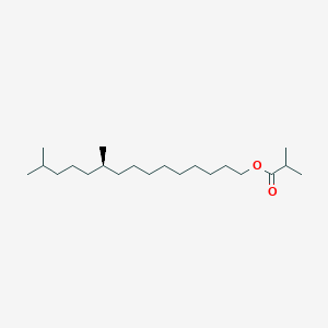 molecular formula C21H42O2 B14279103 (10S)-10,14-Dimethylpentadecyl 2-methylpropanoate CAS No. 164260-04-2