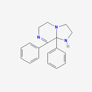 molecular formula C18H19N3 B14279106 8,8a-Diphenyl-1,2,3,5,6,8a-hexahydroimidazo[1,2-a]pyrazine CAS No. 132352-07-9