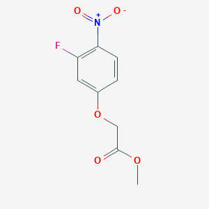 molecular formula C9H8FNO5 B1427911 2-(3-氟-4-硝基苯氧基)乙酸甲酯 CAS No. 145348-99-8
