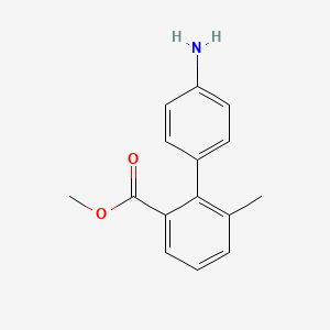 molecular formula C15H15NO2 B14279124 Methyl 4'-amino-6-methyl[1,1'-biphenyl]-2-carboxylate CAS No. 138153-86-3