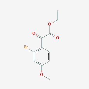 molecular formula C11H11BrO4 B1427914 2-(2-溴-4-甲氧基苯基)-2-氧代乙酸乙酯 CAS No. 1249000-79-0