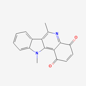 molecular formula C17H12N2O2 B14279154 6,11-Dimethyl-1H-indolo[3,2-c]quinoline-1,4(11H)-dione CAS No. 138580-45-7