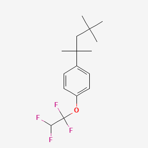 molecular formula C16H22F4O B14279181 1-(1,1,2,2-Tetrafluoroethoxy)-4-(2,4,4-trimethylpentan-2-yl)benzene CAS No. 163036-61-1