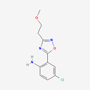 4-Chloro-2-[3-(2-methoxyethyl)-1,2,4-oxadiazol-5-yl]aniline