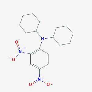 molecular formula C18H25N3O4 B14279215 N,N-Dicyclohexyl-2,4-dinitroaniline CAS No. 138145-67-2