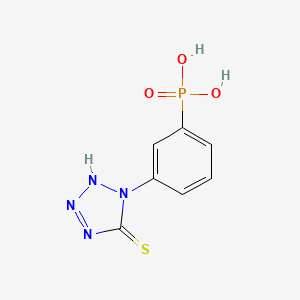 [3-(5-Sulfanylidene-2,5-dihydro-1H-tetrazol-1-yl)phenyl]phosphonic acid