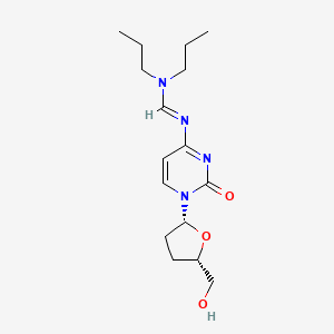 N'-{1-[(2R,5S)-5-(Hydroxymethyl)oxolan-2-yl]-2-oxo-1,2-dihydropyrimidin-4-yl}-N,N-dipropylmethanimidamide