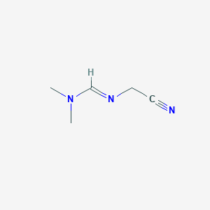 molecular formula C5H9N3 B14279247 Methanimidamide, N'-(cyanomethyl)-N,N-dimethyl- CAS No. 134166-58-8