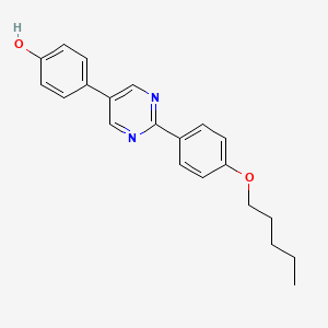 4-{2-[4-(Pentyloxy)phenyl]pyrimidin-5-YL}phenol