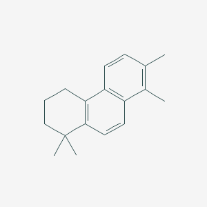 molecular formula C18H22 B14279253 1,1,7,8-Tetramethyl-1,2,3,4-tetrahydrophenanthrene CAS No. 133086-46-1