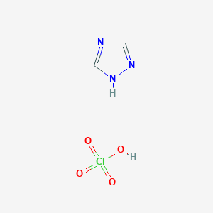 molecular formula C2H4ClN3O4 B14279276 perchloric acid;1H-1,2,4-triazole CAS No. 133790-02-0