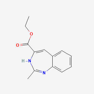 molecular formula C13H14N2O2 B14279280 ethyl 2-methyl-3H-1,3-benzodiazepine-4-carboxylate CAS No. 139547-83-4