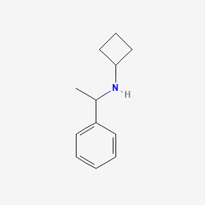 molecular formula C12H17N B1427929 N-(1-苯乙基)环丁胺 CAS No. 1250333-92-6