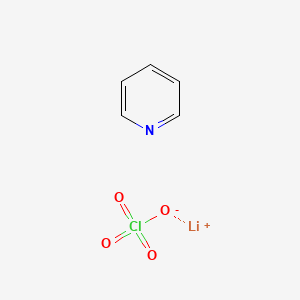 molecular formula C5H5ClLiNO4 B14279293 Lithium;pyridine;perchlorate CAS No. 138558-39-1