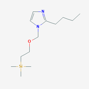 molecular formula C13H26N2OSi B14279314 1H-Imidazole, 2-butyl-1-[[2-(trimethylsilyl)ethoxy]methyl]- CAS No. 134405-73-5