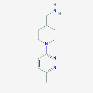 molecular formula C11H18N4 B1427932 {[1-(6-甲基吡哒嗪-3-基)哌啶-4-基]甲基}胺 CAS No. 1250271-86-3