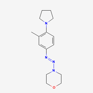 4-{(E)-[3-Methyl-4-(pyrrolidin-1-yl)phenyl]diazenyl}morpholine