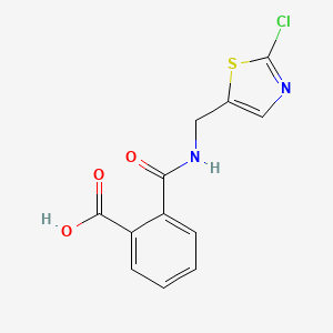 2-{[(2-Chloro-1,3-thiazol-5-yl)methyl]carbamoyl}benzoic acid