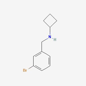 molecular formula C11H14BrN B1427936 N-[(3-bromophenyl)methyl]cyclobutanamine CAS No. 1249614-27-4